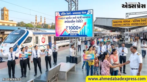 પશ્ચિમ રેલવેના અમદાવાદ મંડળનું શાનદાર પ્રદર્શન અને યાત્રી આવકમાં સર્વકાલીન રેકોર્ડ