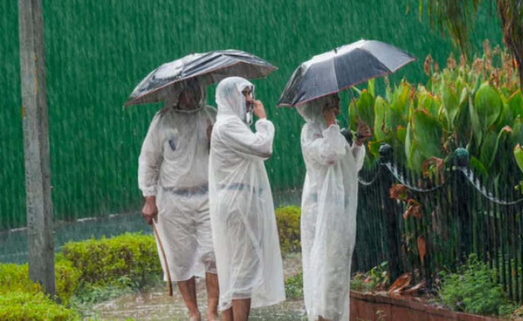 દિલ્હી-એનસીઆરના કેટલાક ભાગોમાં ભારે વરસાદ