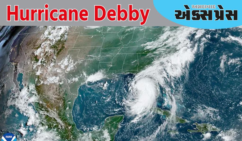 હરિકેન Debby ફ્લોરિડાથી ઝડપથી આગળ વધી રહ્યું છે, ભારે વરસાદ અને પૂર તબાહી મચાવી શકે છે