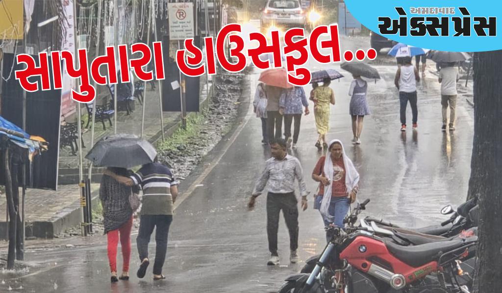 વરસાદી માહોલ જામ્યો,ત્રણ દિવસની રજાઓનાં પગલે ગિરિમથક સાપુતારા હાઉસફુલ...