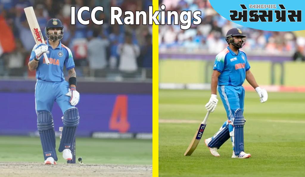 ICC રેન્કિંગમાં વિરાટ કોહલીએ મોટો ઉછાળો નોંધાવ્યો, રોહિત શર્માને મોટું નુકસાન થયું