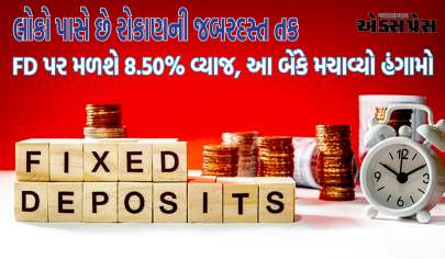 FD પર મળશે 8.50% વ્યાજ, આ બેંકે મચાવ્યો હંગામો, લોકો પાસે છે રોકાણની જબરદસ્ત તક