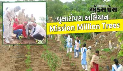 AMC ના સહયોગથી ‘Mission Million Trees’ અંતર્ગત હાથીજણ ખાતે વૃક્ષારોપણ